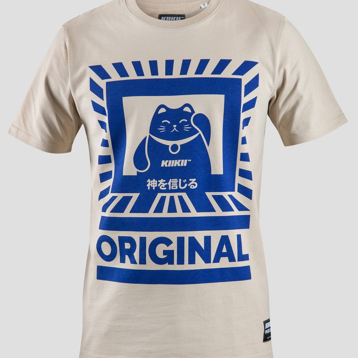 Original Cat Graphic Tee in Sand — Void Supply heavyweight tee