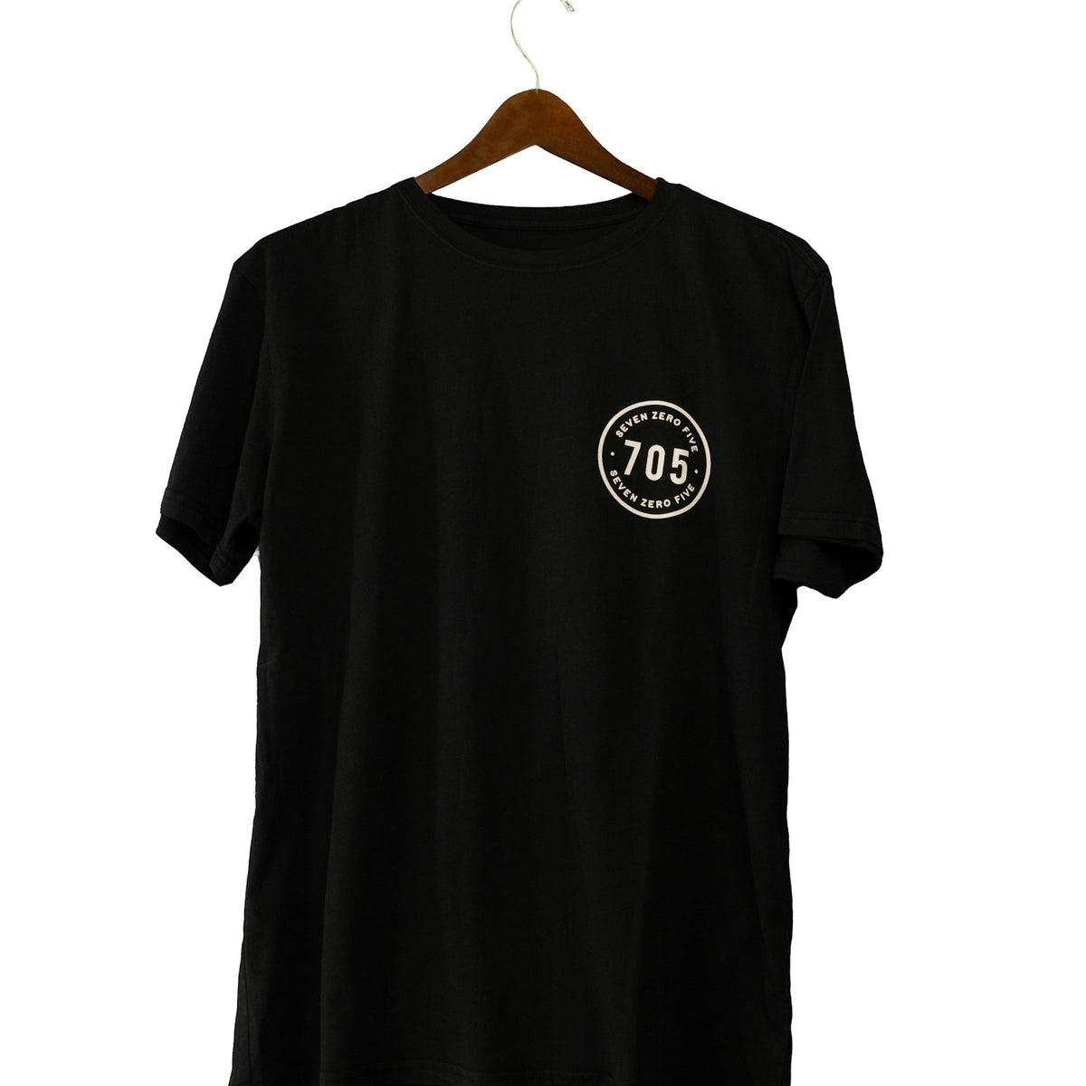 '70s Badge Pocket Tee in Charcoal — Void Supply heavyweight tee