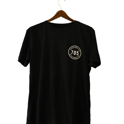 '70s Badge Pocket Tee in Charcoal — Void Supply heavyweight tee