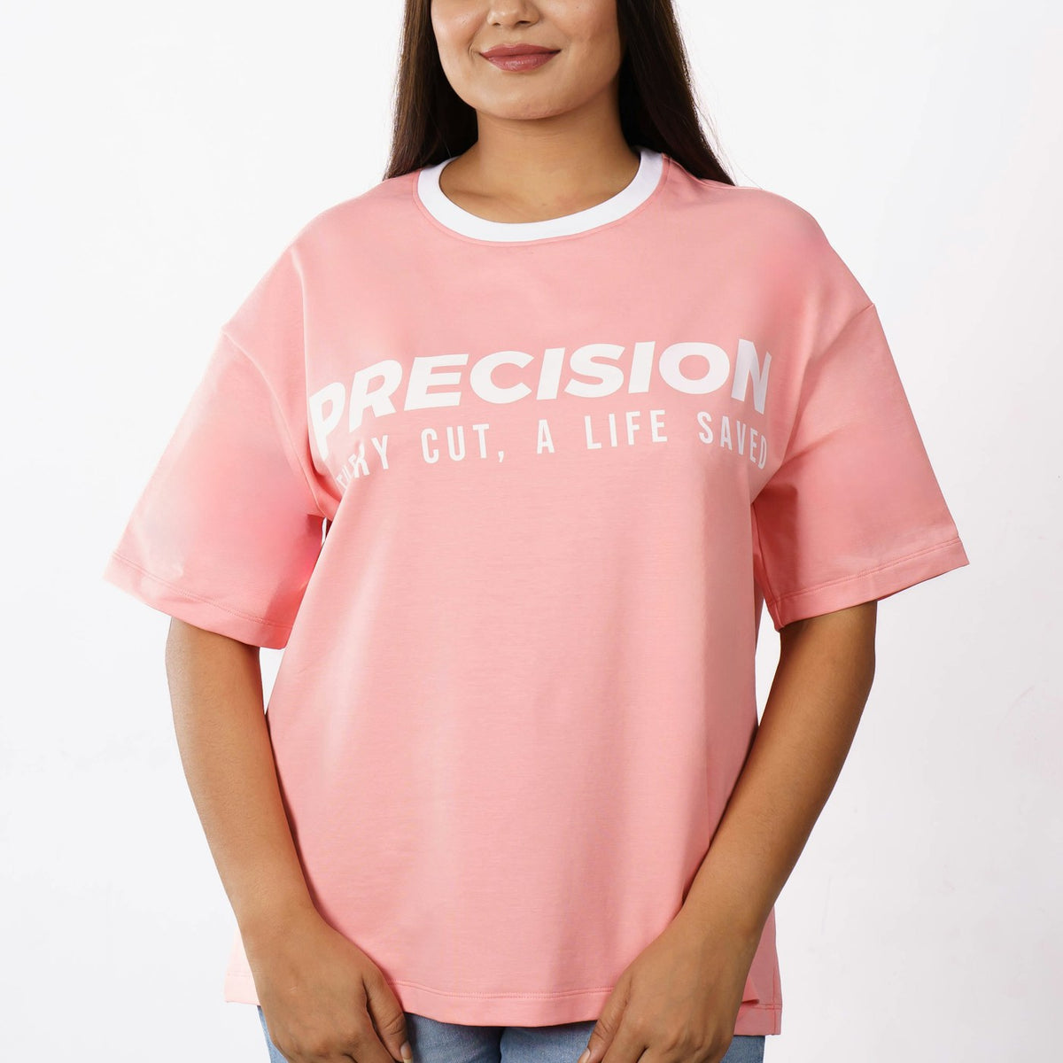Rose Ringer Tee in Rose — Void Supply heavyweight tee